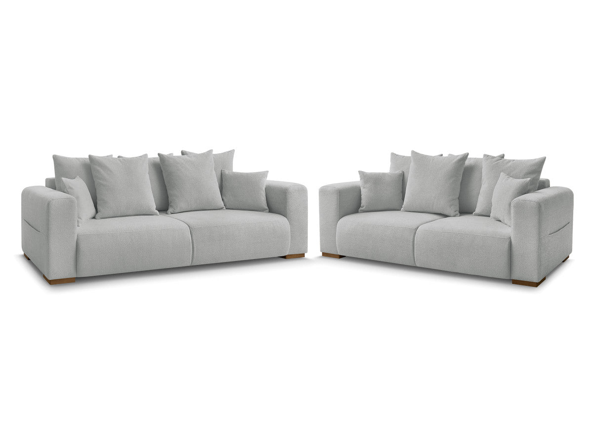 Sofagruppe 3 + 2 seter SIDONIE i melert stoff