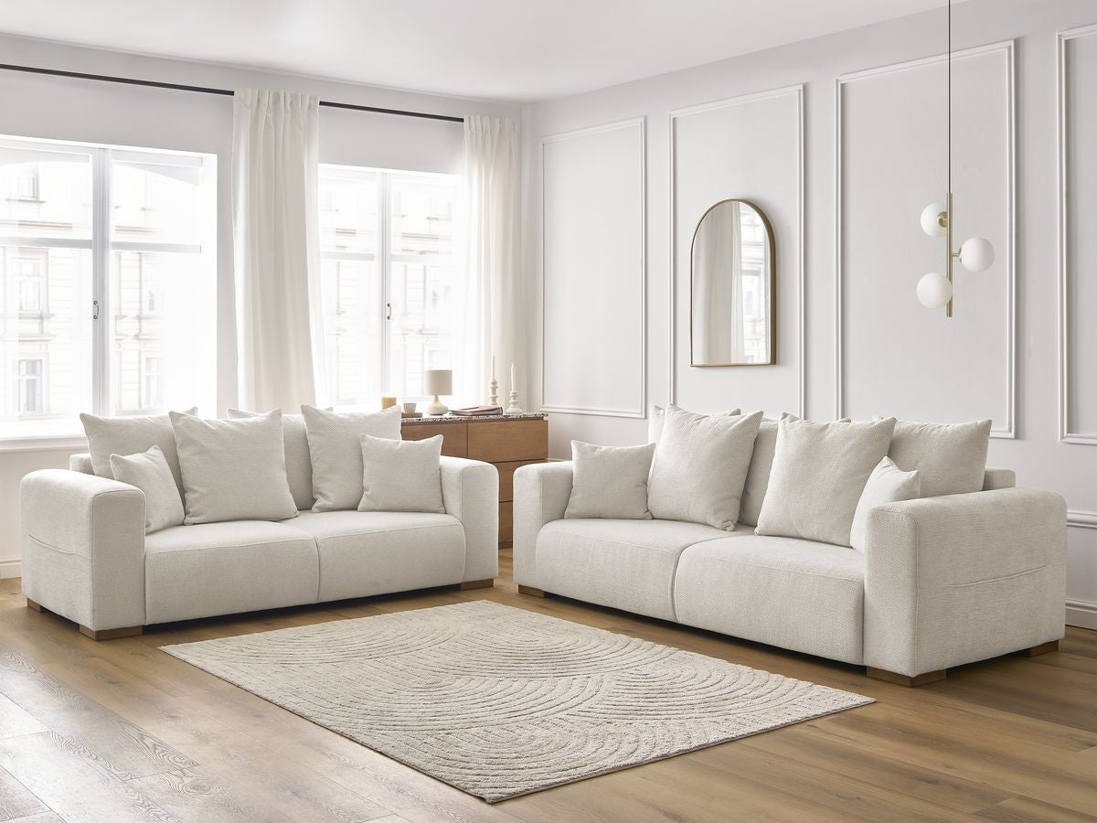 Sofagruppe 3 + 2 seter SIDONIE i melert stoff