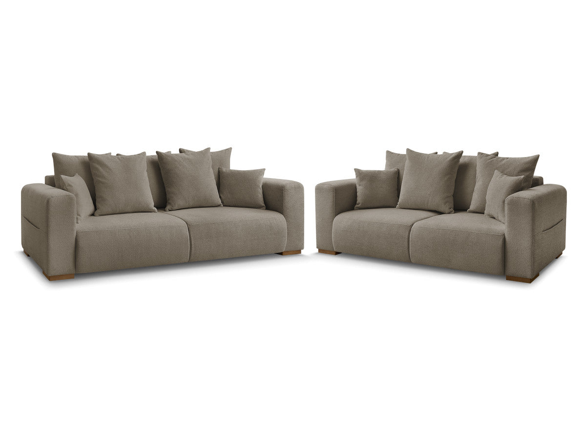 Sofagruppe 3 + 2 seter SIDONIE i melert stoff