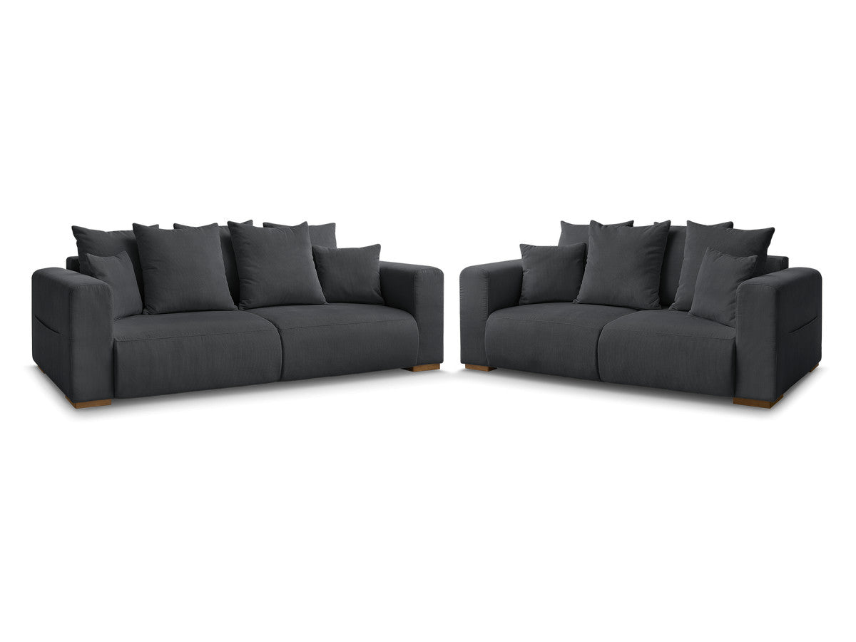 Sofagruppe 3 + 2 seter SIDONIE i kordfløyel