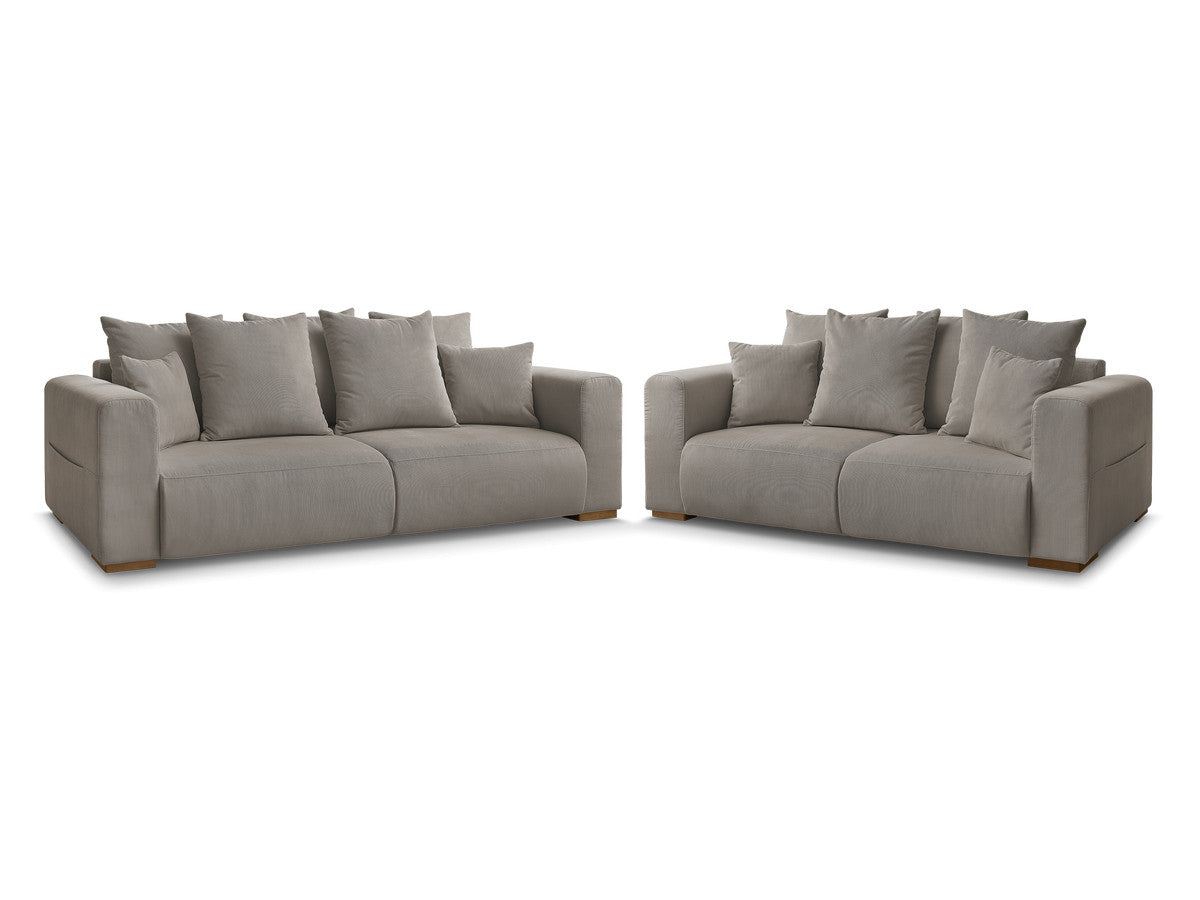 Sofagruppe 3 + 2 seter SIDONIE i kordfløyel