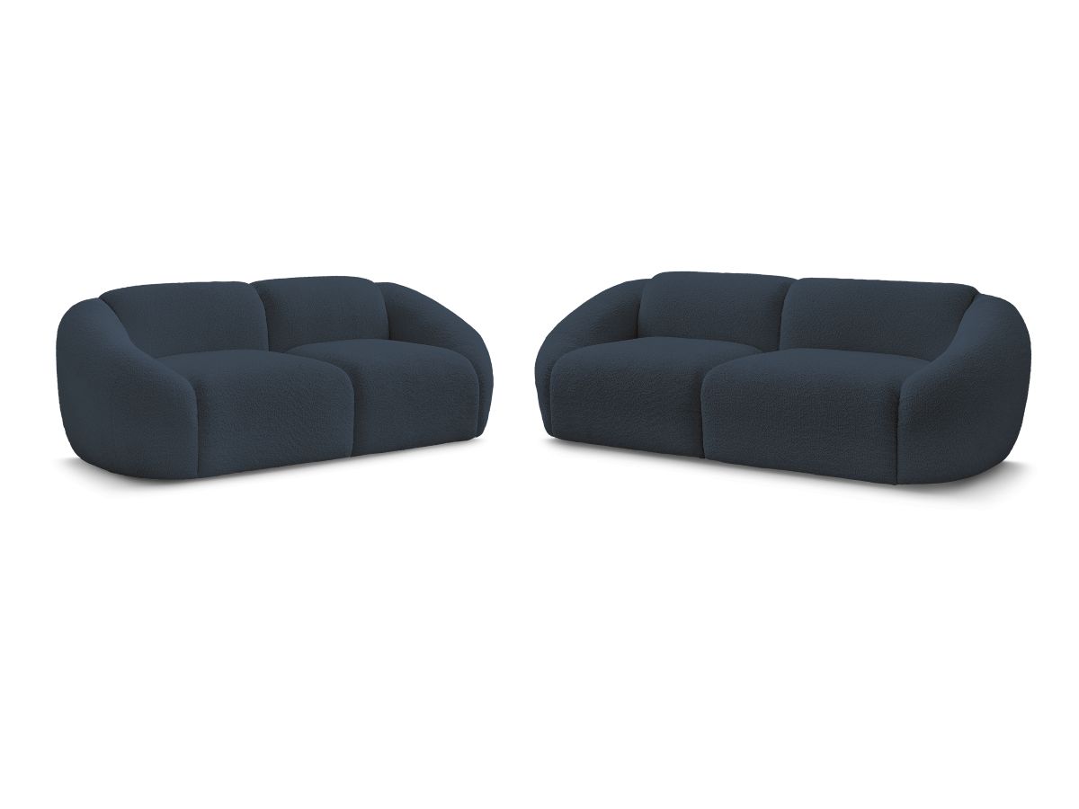 Sofagruppe 3 + 2 seter TINA i bouclé-stoff